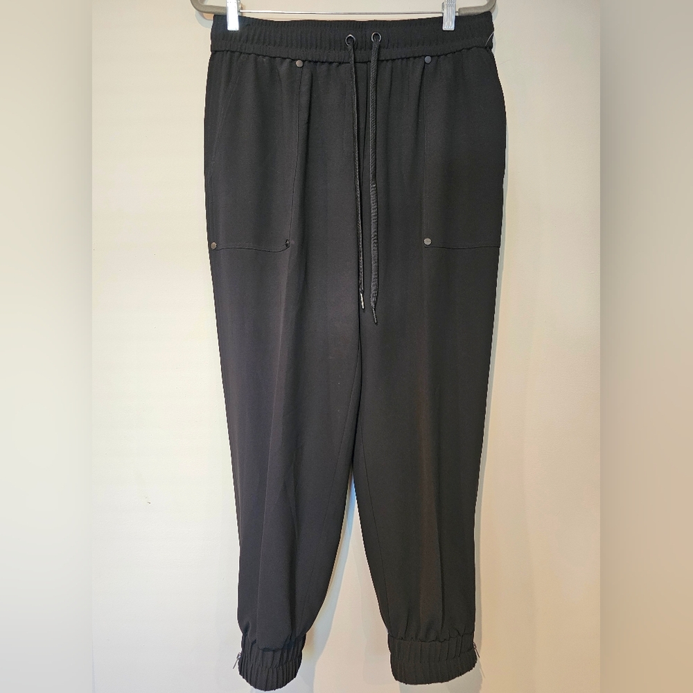 All Saints Women's •Size 10• Auden Black Jogger Career Casual Pull On Pockets
